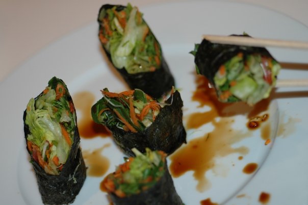 Raw vegan Sushi Rolls