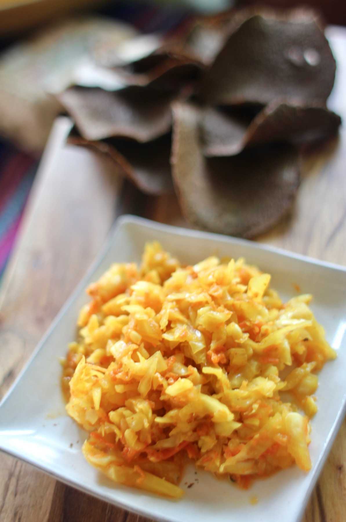 Recipe for raw vegan Kimchi with Chia Chips