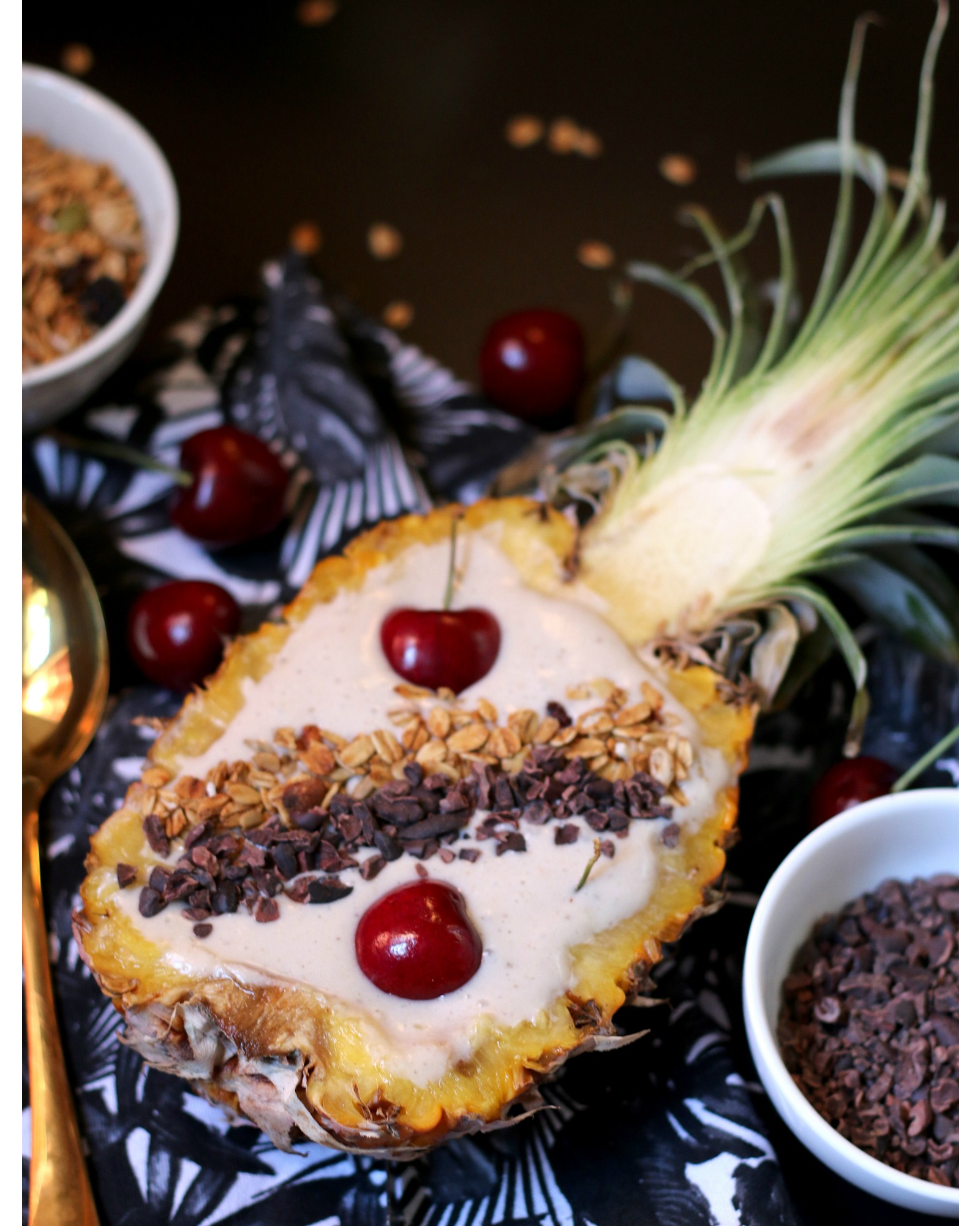Rohtopia Recipe for Pineapple Smoothie Bowl