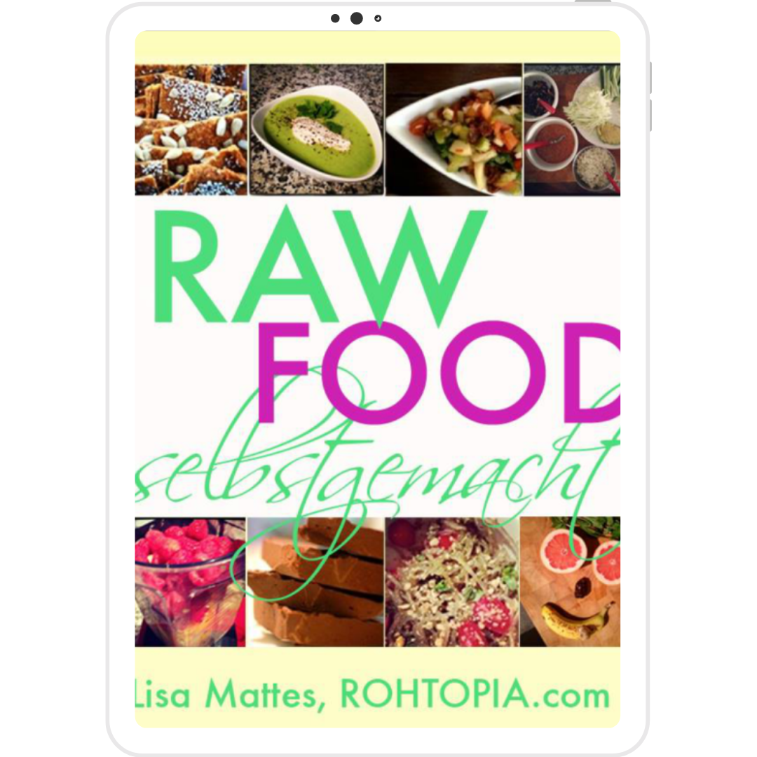 RAW FOOD SELBST GEMACHT - Rohkost Rezepte Buch - Cover Lisa Rohtopia
